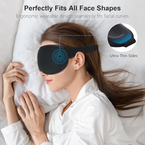 Masque de Nuit 100%Occultant pour Hommes&Femmes Zero Pression Design