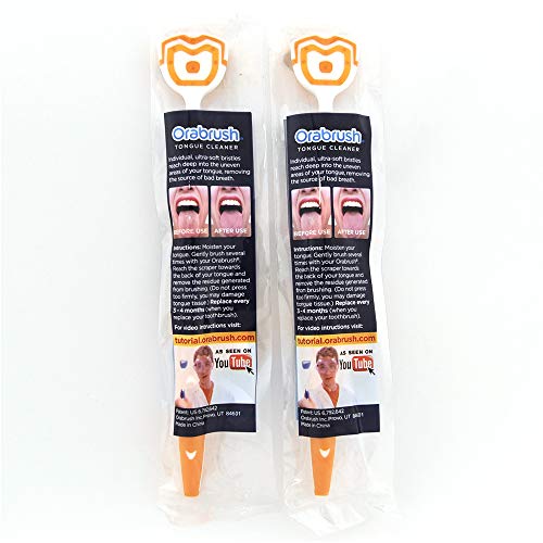 4 Orabrush+Ultra+Bristles+Tongue+Cleaners