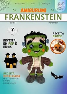 Livro Frankenstein: Receita de Amigurumi (Monstros)