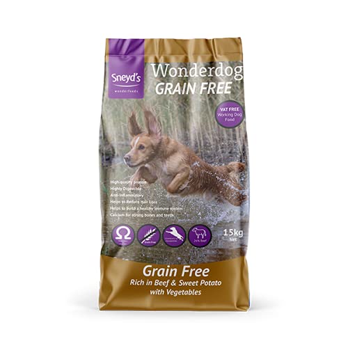 Wonderdog Grain-Free Beef & Sweet Potato Dry Dog Food with Joint Care | High-Protein, Gentle on Digestion, 15 kg