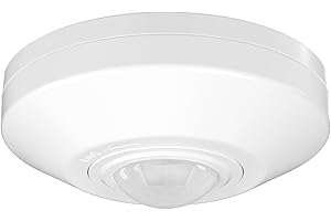 RAYZEEK Ceiling Sensor Light Switch,360 Degree Occupancy Sensor,10A,120V Hard-Wired Motion Sensor,High Sensitive Motion Sensor Detector Light Switch,Neutral Wire Required,Commercial/Industrial Grade