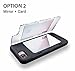 iPhone 7 Plus Case, TORU [iPhone 7 Plus Wallet Case Pattern Wood] Dual Layer Hidden Credit Card Holder ID Slot Card Case with Mirror for iPhone 7 Plus (2016) / iPhone 8 Plus (2017) - Wood Geo