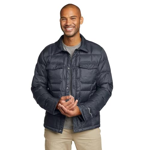 Eddie Bauer Men’s CirrusLite Shirt Jacket, Storm, Medium