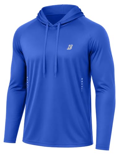 Roadbox Men's Athletic Hoodie, Lightweight Running Workout Hooded Shirt at Amazon