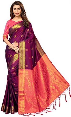Fabrica Fab Women's Soft Banarasi Silk Saree With Blouse Piece