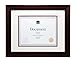 Kiera Grace Hailey Document Frame, 11 by 14-Inch Matted for 8.5 by 11-Inch Document, Dark Brown