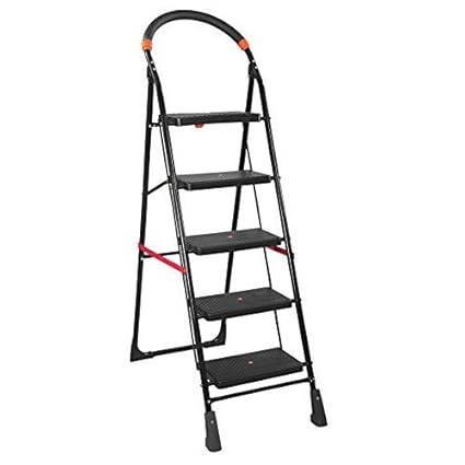 Truphe Anti Skid Foldable Ladder 5 Step Ladder for Home Use Foldable Home Ladder 5 Step Ladder for Office Folding Ladder 5 Step Ladders