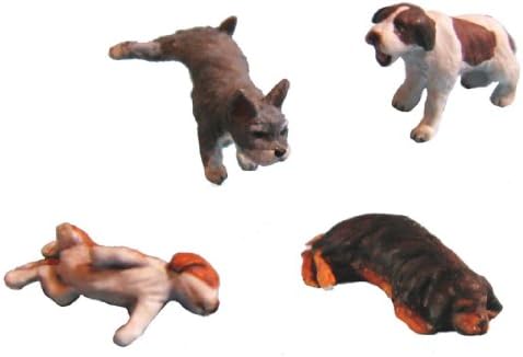 1/35 4 puppy dogs set Miniature figures (japan import)