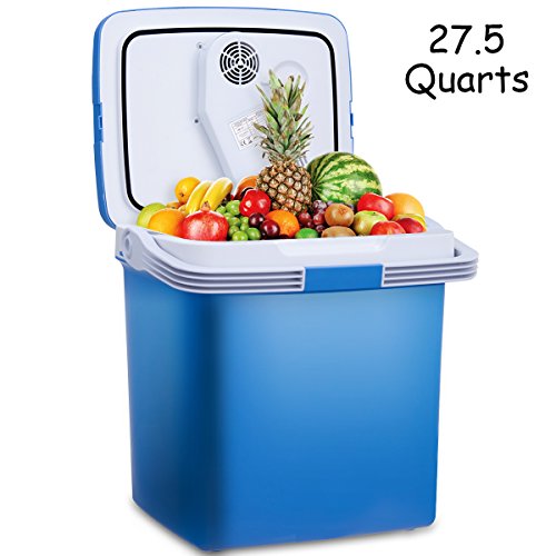 Costway Portable Fridge Cooler and Warmer 27.5 Quarts Electric Mini