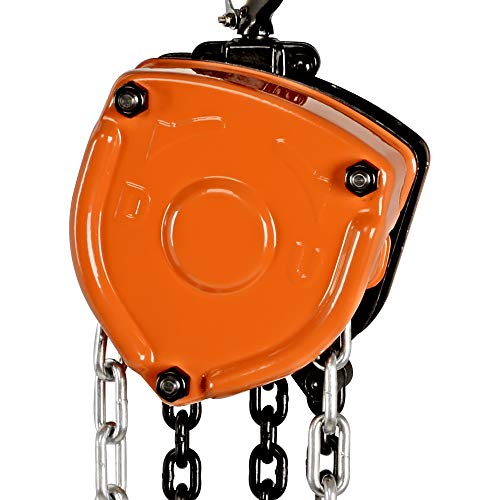 SuperHandy Manual Chain Block Hoist Come Along 1/2 Ton 1100Lbs Capacity 10 Foot Lift 2 Heavy Duty Hooks Industrial Grade Steel Construction Building Garages Warehouse Automotive Machinery - Image 7