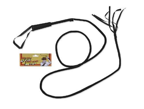 6ft Black Novelty Bull Whip