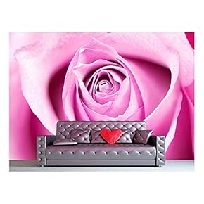 Single Rose Closeup - Removable Wall Mural | Self-Adhesive Large Wallpaper - 66x96 inches