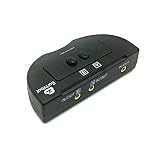 Audio Selector Stereo Manual Sharing Switch Box 2Port , speaker headphone earphone selector