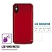 iPhone X/XS Battery Case, MAXBEAR 5200mAh Ultra Slim Portable Extended Backup Battery Charger Case Charging Case Battery Pack for iPhone X/XS, iPhone 10(5.8inch)-Red