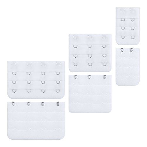 Bra Extender 2Hooks/3Hooks/4Hooks Bra Strap Extensions 9Pack(Black,White,Beige) - Thumbnail 5