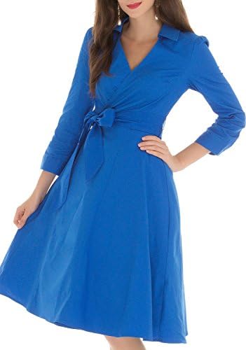 Vintage loves retro formal clothes for men semi casual dress for wedding BLUE XL