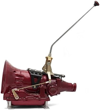 American Shifter Company ASCS2G916S1 GM Powerglide Dual Action Automatic Transmission Shifter Kit ~ 16 Single Bend Arm with Black Knob