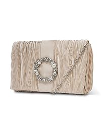 Jessica McClintock Alisha Pleed Clutch con Broche