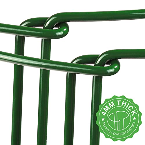LEOBRO Plant Support Plant Stakes, 6pcs Peony Cages and Supports, Metal Garden Stakes Plant Supports, Plant Support Stakes, for Peony, Tomato, Hydrangea, Indoor Outdoor Plants, 10" W x 15.8" H