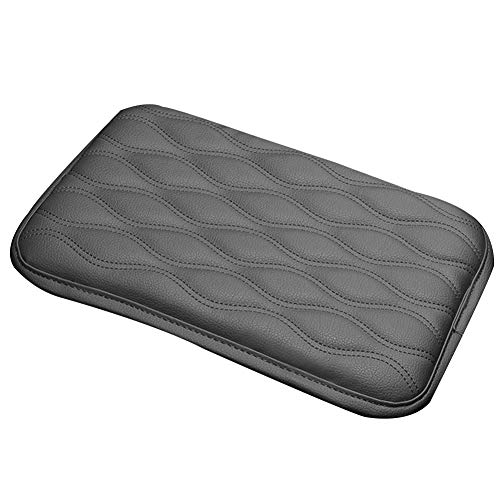 Auto Center Console Pad, Car Armrest Pad Cover Car Armrest Seat Box Cover Protector Case Soft Arm Rest Support/Padding Universal Fit for Most Vehicle, SUV, Truck Gray