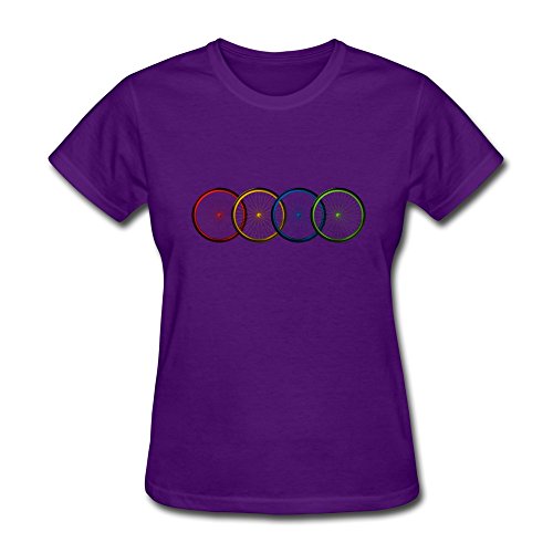 Van Women's Volks Wagen AG Germany Audi Bike Brand Logo T Shirts M Purple