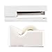 JAM PAPER Office & Desk Sets - 1 Stapler & 1 Tape Dispenser - White - 2/Pack