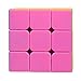 Puzzle Speed Cube - Stickerless Magic 3x3x3 Cube Puzzle (Orange, Green, Pink, Blue, Yellow and White) for All Ages