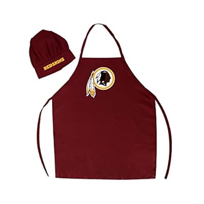 Men's Chef Hat & Apron - NFL - Washington Redskins - Team Logo BBQ Barbeque Cook Grill Home Tailgating Picnic
