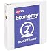 Avery 2" Economy View 3 Ring Binder, Round Ring, Holds 8.5" x 11" Paper, 1 White Binder (5731) primary