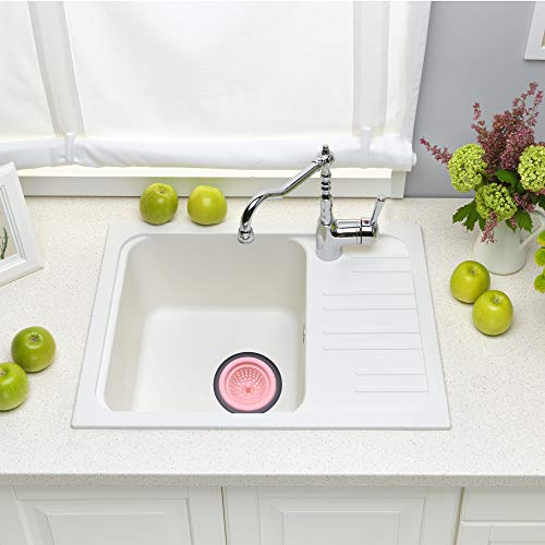 image for Country Kitchen Set of 2 Sink Strainers, Flexible Silicone Kitchen Sin