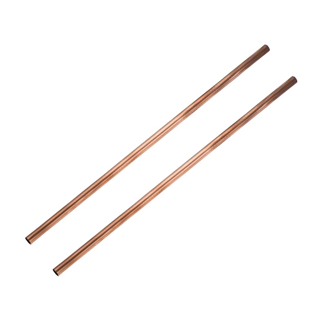 Photo 1 of uxcell Copper Round Tube, 8mm OD 0.2mm Wall Thickness 300mm Length Straight Pipe Tubing 2 Pcs