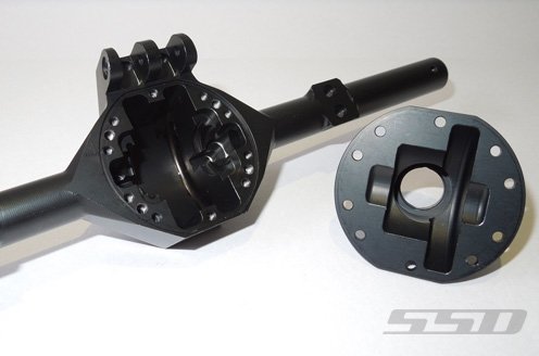 SSD RC Diamond Centered Rear Axle for Axial Wraith (Black)