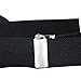 Buyless Fashion Adjustable Suspenders for Kids Toddlers Baby Elastic Solid Color 1 Inch - Y Back Design - 5102-Black-26