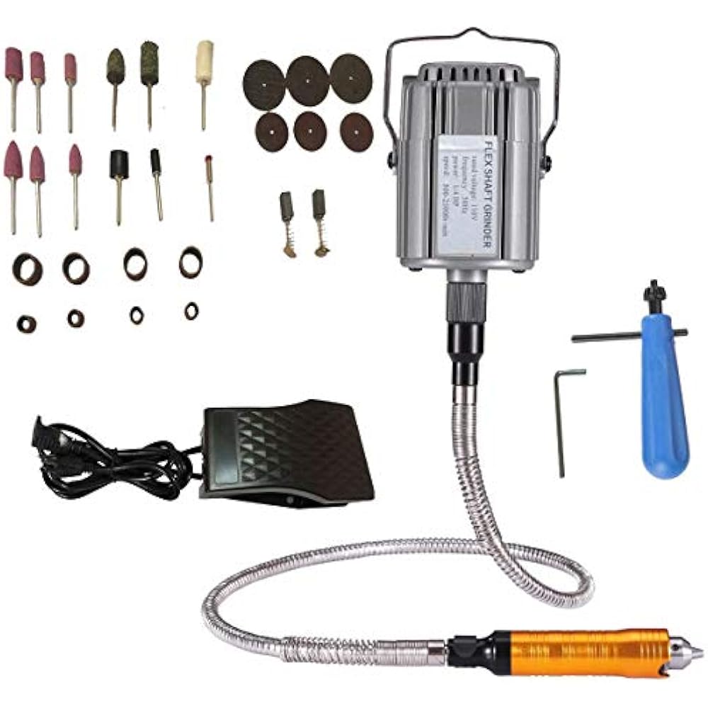 1/4HP Rotary Tool Flex Shaft Hanging Grinder Carver Electric Multi