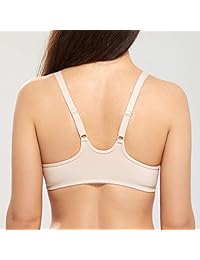 Sujetador sin costuras con cierre frontal y espalda cruzada para dama