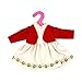 Adorable Baby Doll Clothes Short Two-piece Outfits Doll Dress for 14-16 Inches American Girl Doll , (Red)