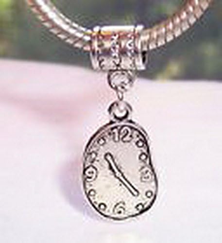 Blazers Jewelry 1985 Melting Clock Artist Salvador Dali Dangle Bead for European Charm Bracelets