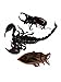 Meat Maniac Salted Jungle Trial Mix Assortment | Edible Insects | Asian Forest Scorpion, Female Rhino Beetle & Giant Waterbug
