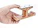 GVDV Dual Headphone Stand, adhesive hooks Under-Desk Headphone Stand Mount Wooden Headphone Dual Hanger Holder with Adhesive Sticky for Home and Office