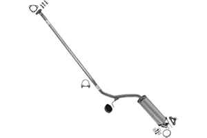 Exhaust Resonator Pipe Compatible for 2006-2011 Honda Civic 1.8L | Stainless Steel | Northeastern Exhaust | Includes Gaskets, Clamp, Hangers, and Bolt kits | Automotive Replacement Part | Direct Fit