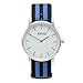 CIVO Watch Bands NATO Premium Ballistic Nylon Watch Strap Stainless Steel Buckle 18mm 20mm 22mm (Navy/Black, 22mm)