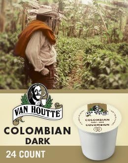 Van Houtte 100% Colombian Medium Roast Coffee, 24-Count K-Cups for Keurig Brewers
