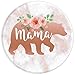Mama Bear | Trendy Watercolor Pink Roses On Rose Background - PopSockets Grip and Stand for Phones and Tablets