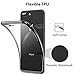 RANVOO iPhone 8 Plus Case, iPhone 7 Plus Case, Ultra Slim Thin Clear Soft Case with Premium Flexible Chrome Bumper and Transparent TPU Back Plate Gel Cover, iPhone 8 Plus / 7 Plus (Jet Black)