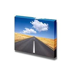 Canvas Prints Wall Art - Beautiful Landscape/Scenery Carefree Driving on a Bright Sunny Day | Modern Wall Decor/Home Decoration Stretched Gallery Canvas Wrap Giclee Print & Ready to Hang - 12" x 18"