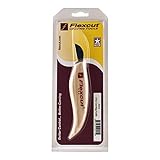 Flexcut Chip Carving Knife, High Carbon Steel Blade, Ergonomic Ash Handle, 1 inch Blade Bevel Length (KN15)