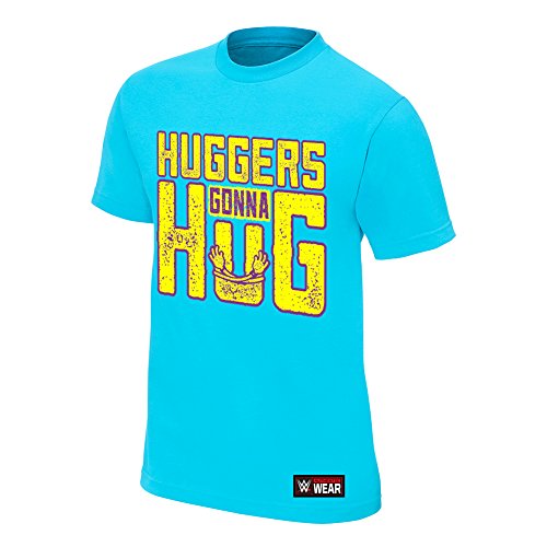 WWE Bayley Hugger's Gonna Hug Youth Authentic T-Shirt Light Blue Medium