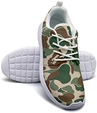 H3F3YRT Women's Lightweight Sport Running Shoes Breathable Anti-Slip Jogging Sneakers Disruptive Pattern Mesh Running Shoes For Women
