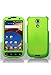 Neon Green Rubberized Snap-On Hard Skin Case Cover for Samsung Epic 4G Phone by Electromaster