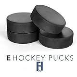 Hockey Pucks Bulk - 4 Hockey Pucks per Case - Official 6 oz. Standard Size and Weight for Game and Practice. Great for Pond o